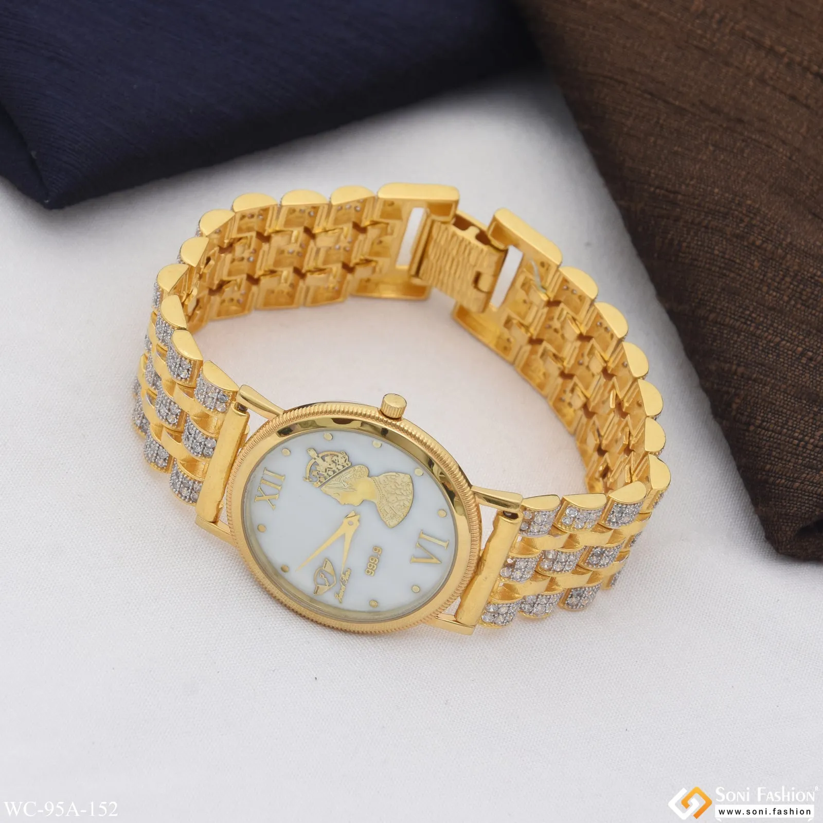 1 Gram Gold Plated Exquisite Design High-Quality Watch for Men - Style A152