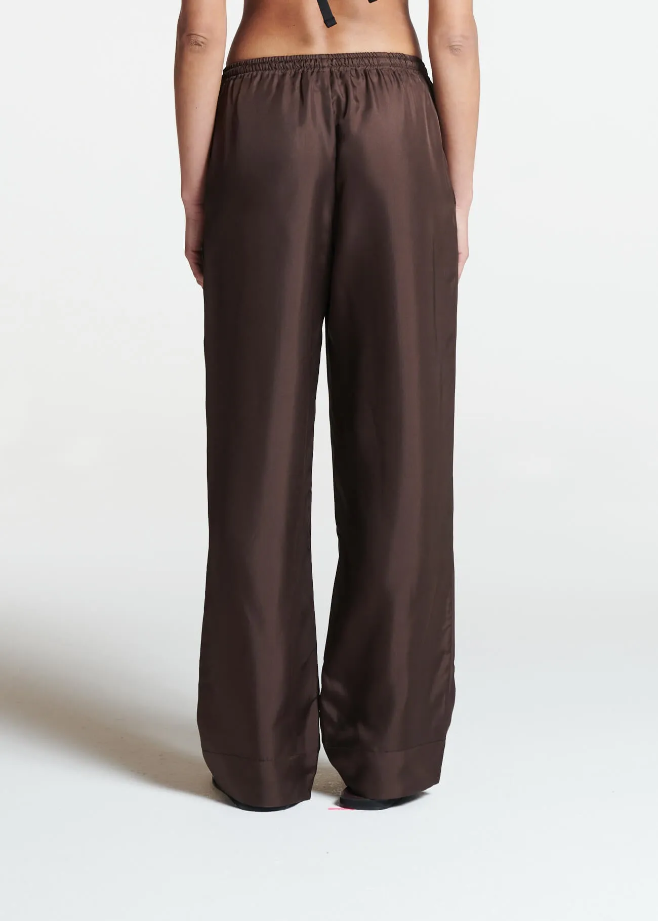 Aurelia Trouser Espresso Silk Twill