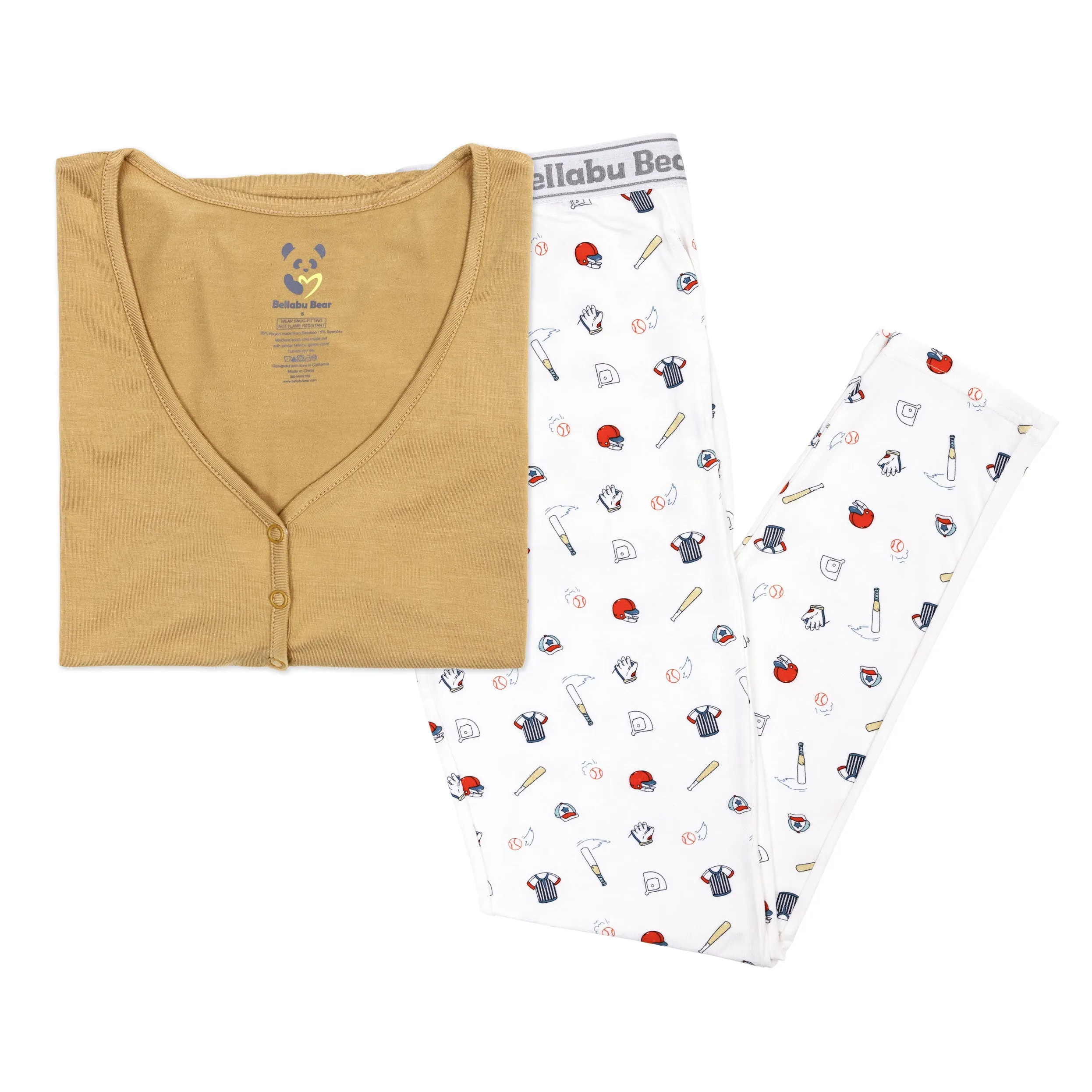 Baseball Bamboo Women's Pajama Set