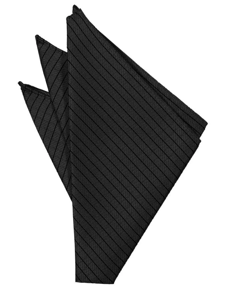 Black Palermo Pocket Square