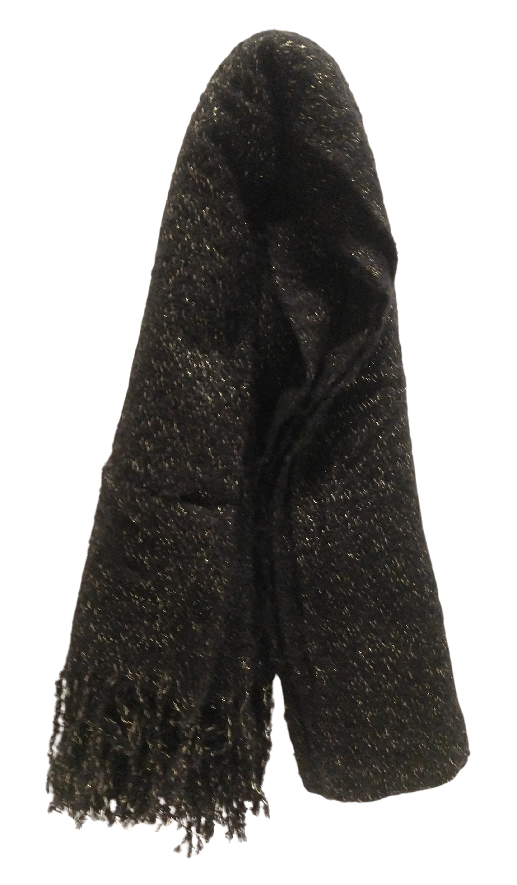 Black Stardust Oversized Scarf 72"