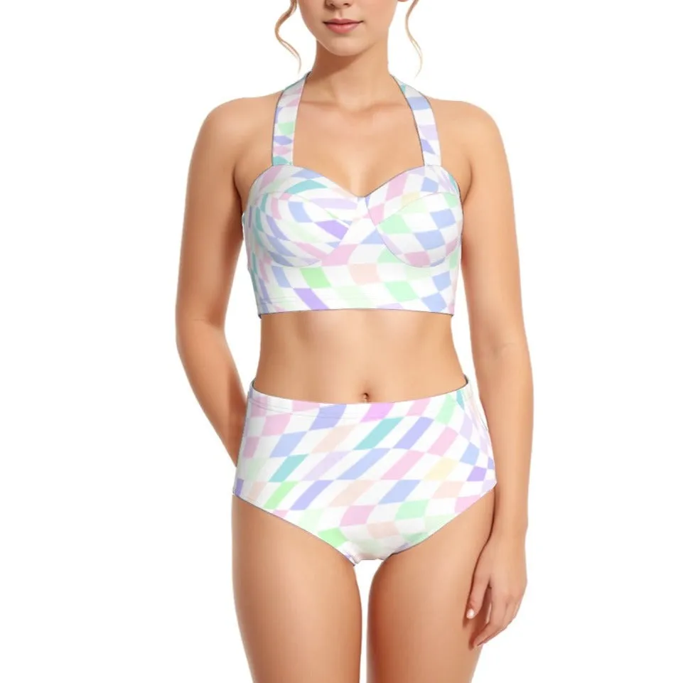 Blanco Colors Women's Swimsuit Set With Halter