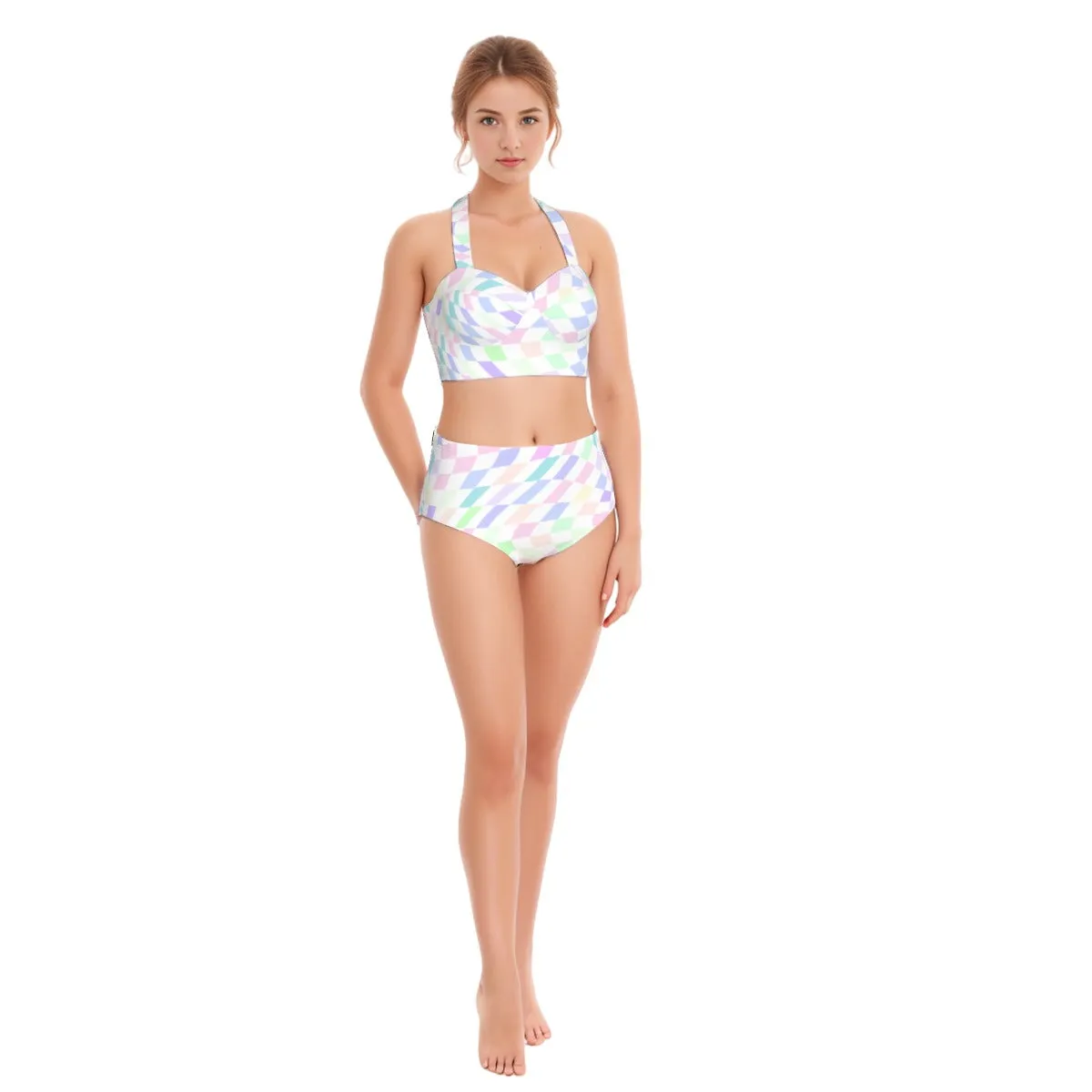 Blanco Colors Women's Swimsuit Set With Halter