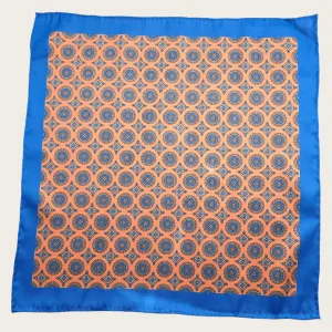 Blue Coral Polka Dot Stylish and Elegant Silk Pocket Square