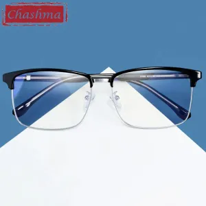 Chashma Ottica Men's Full Rim Large Square Tr 90 Alloy Eyeglasses 510810