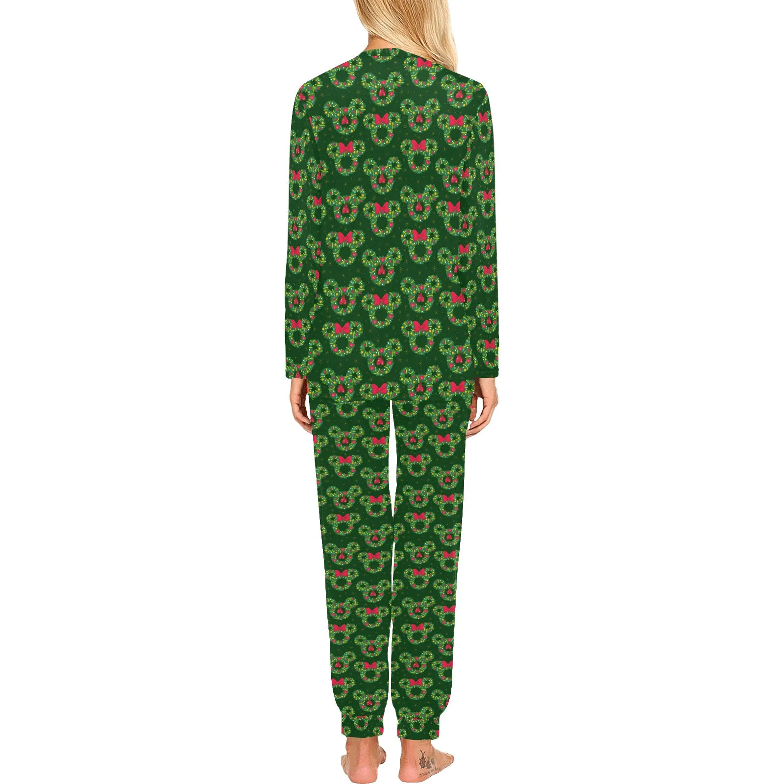 Christmas Wreaths Women's Pajama Set