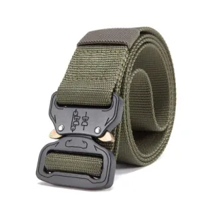 Classy Men Green Tactical Web Belt