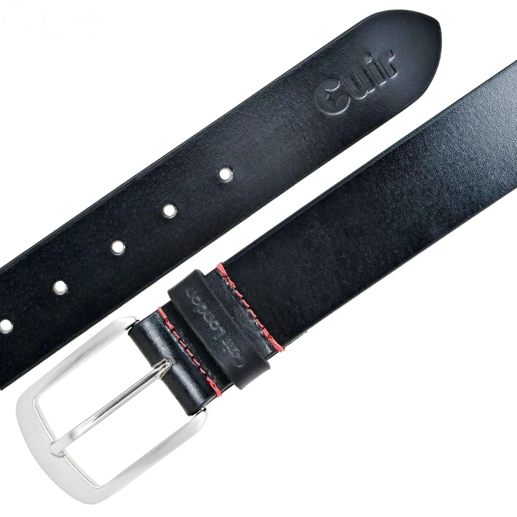 Durable Black Anti-Scratch Leather Belt for Men (30" to 46"): Stylish and Functional Accessory