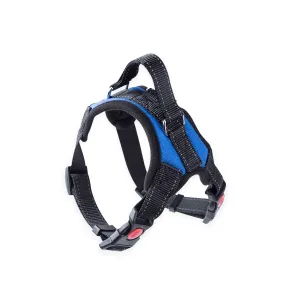 Durable Blue Medium Dog Harness, Adjustable, Soft - FLOOFI