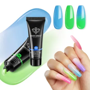 Energetic Summer - 2Pcs Poly Nail Gel Set (15g)