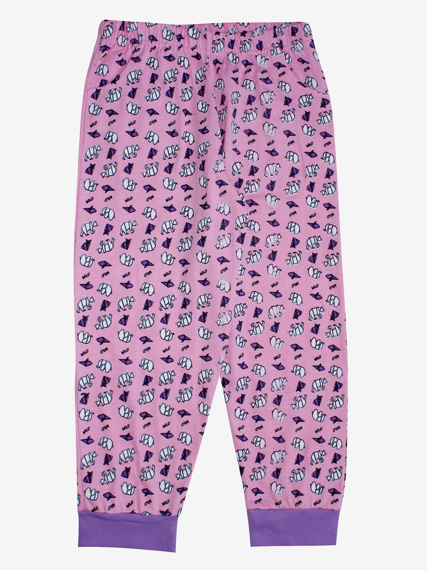 Girl's Printed Tee and AOP Pant Set