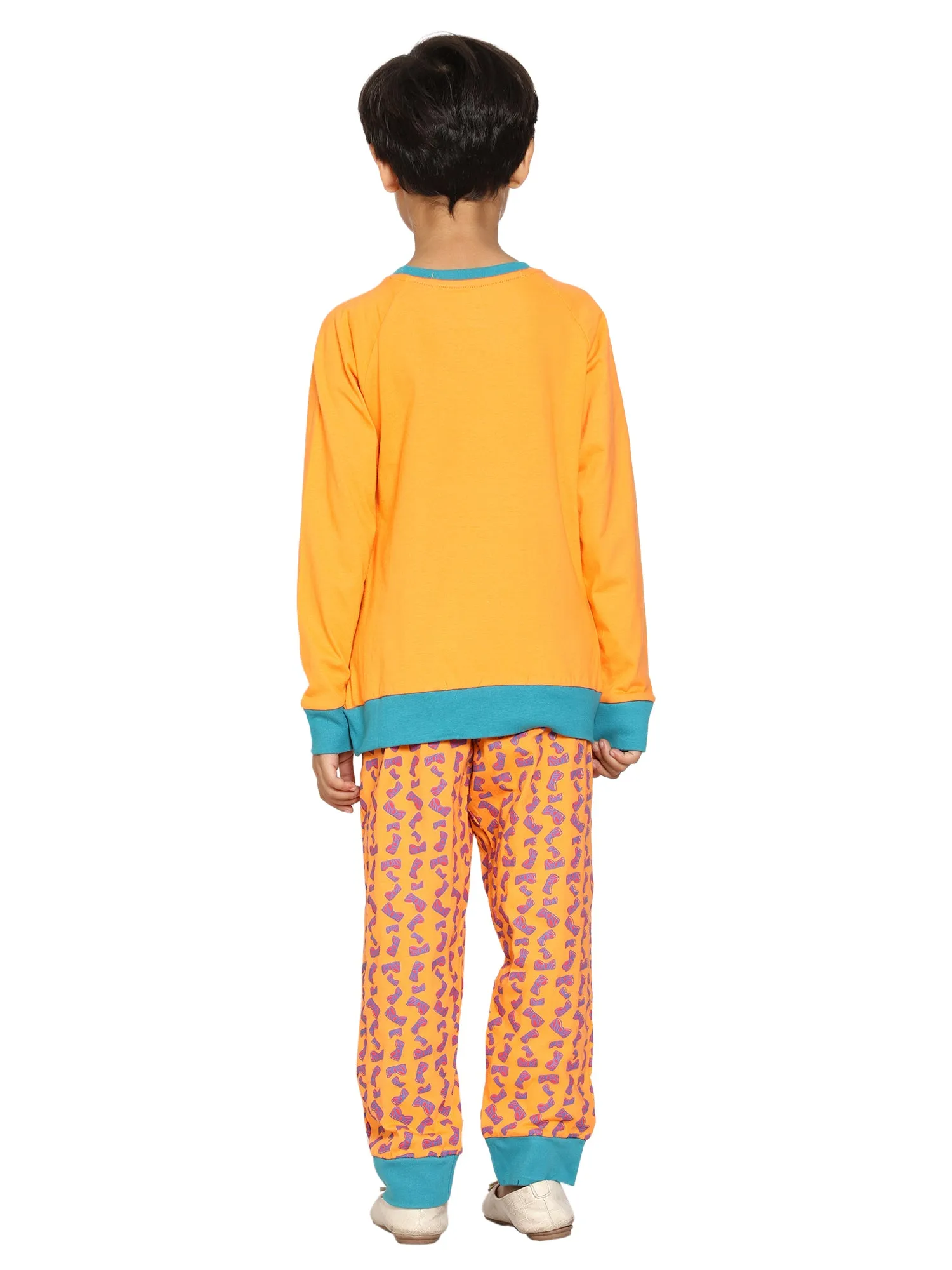 Girl's Printed Tee and AOP Pant Set