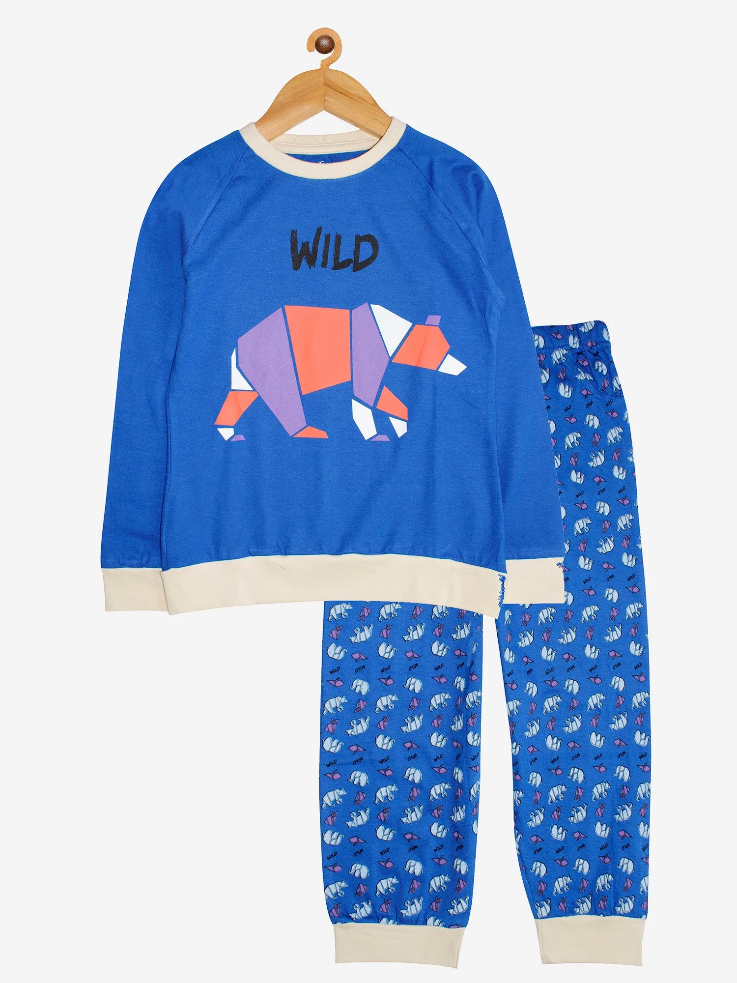 Girl's Printed Tee and AOP Pant Set