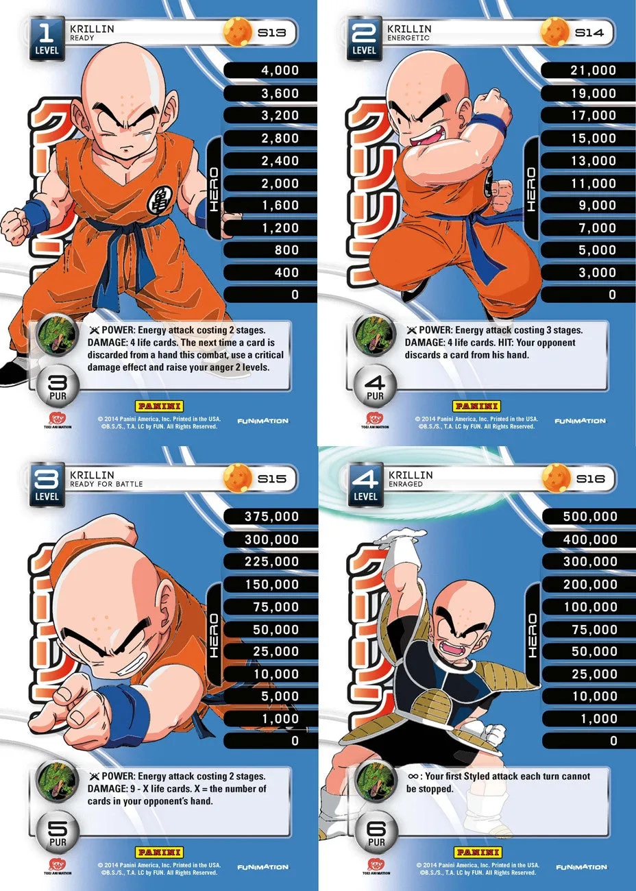 Krillin Lv1-4 Base Prizm - Base MP Set