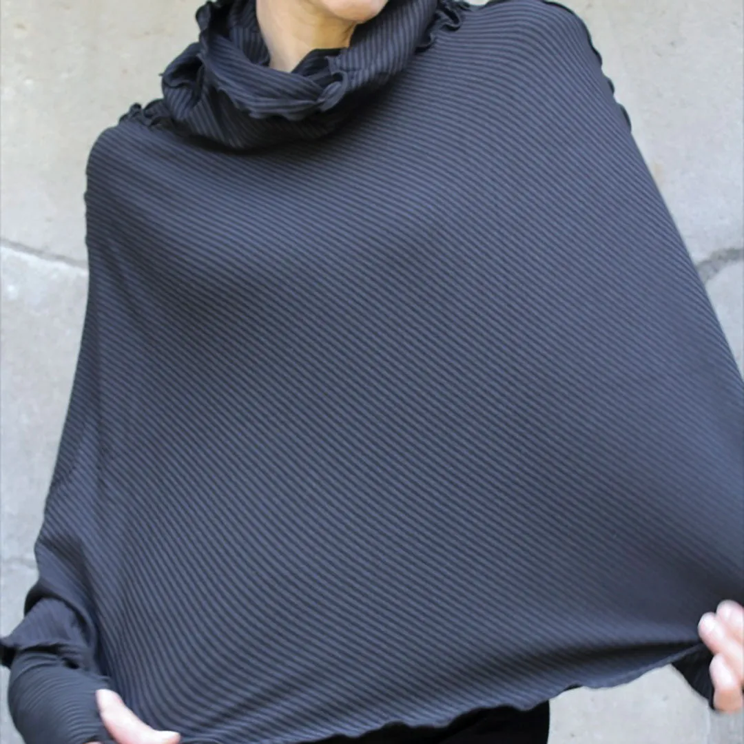 LADY FLIRT dress skirt cozy poncho