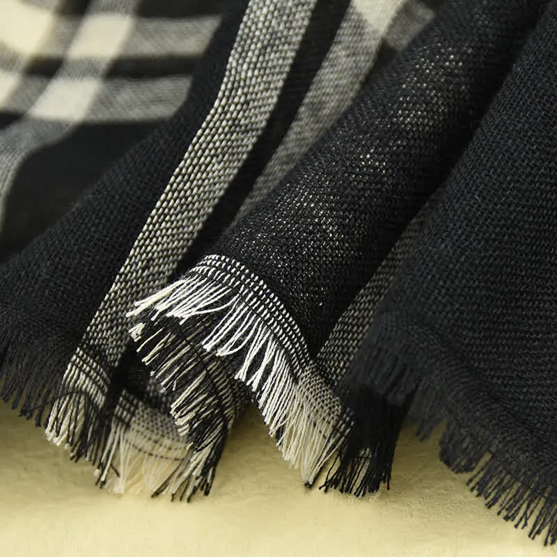 Men's Causal British Style Plaid Scarf