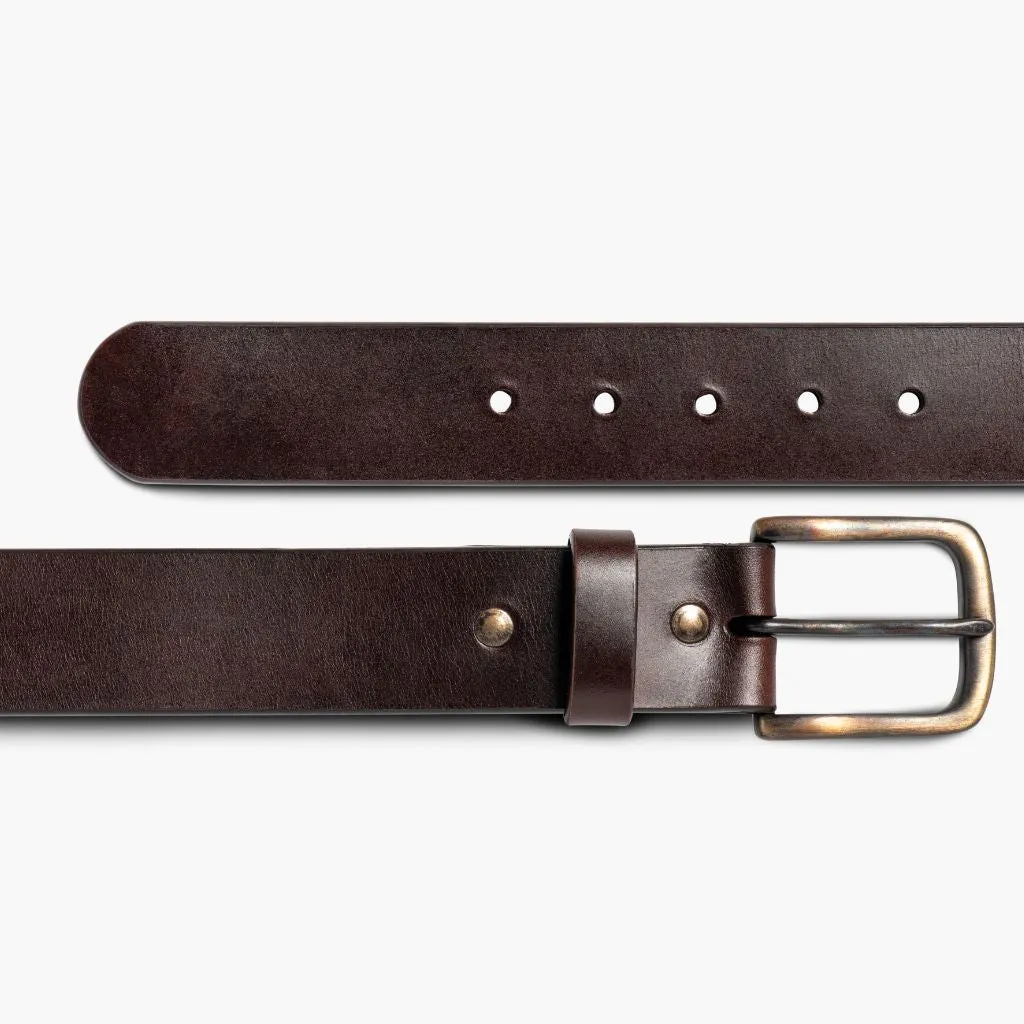 Men's Heritage Leather Belt | Brown