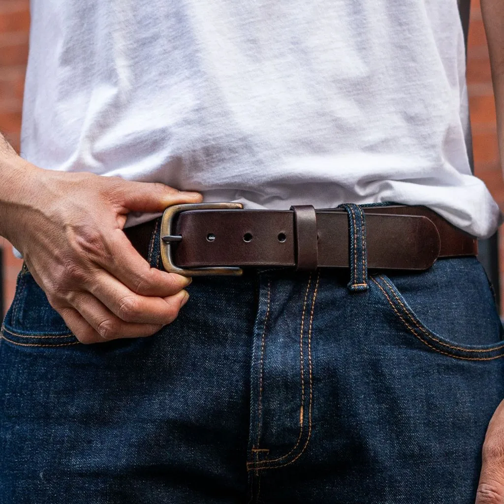 Men's Heritage Leather Belt | Brown