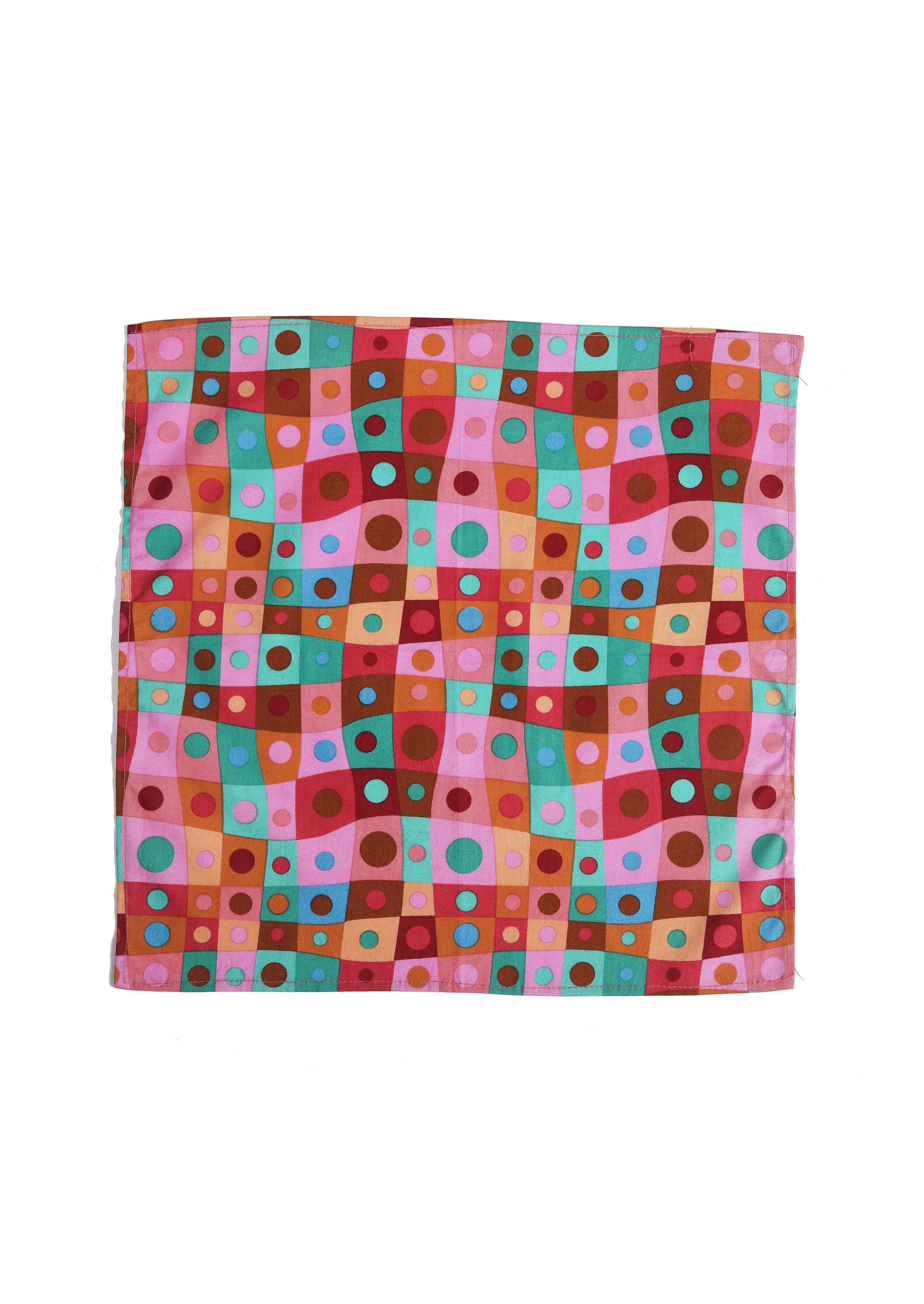 Men's Multi Polka-Dot Pocket Square | Stylish Cotton Handkerchief