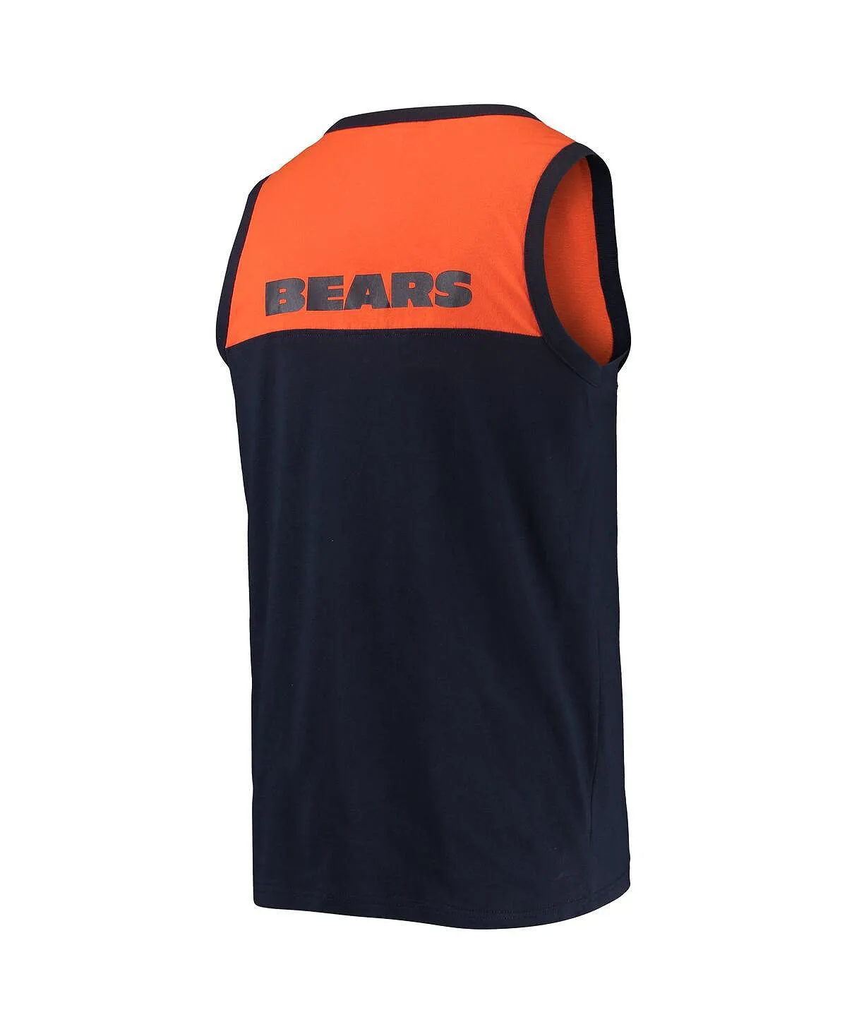 Men's Navy Blue Orange Chicago Bears Team Touchdown Fashion Starter Jersey Multi