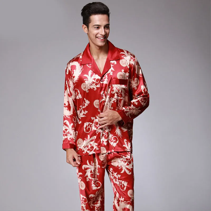 Men's short-sleeved trousers pajama set