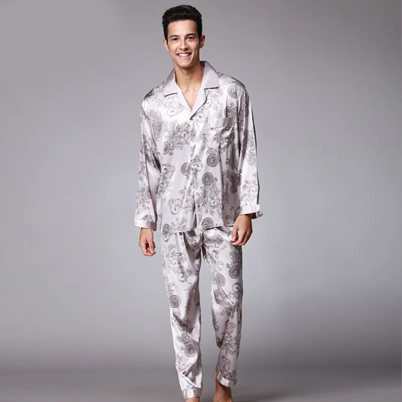 Men's short-sleeved trousers pajama set