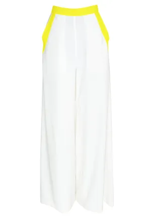 Monochrome - White Pants (Neon Yellow)