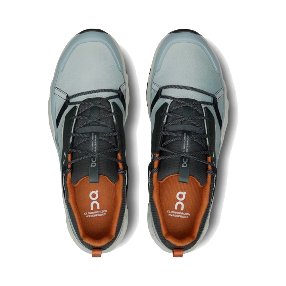 On Men's Cloudhorizon Waterproof Sneaker in Lead/Mineral