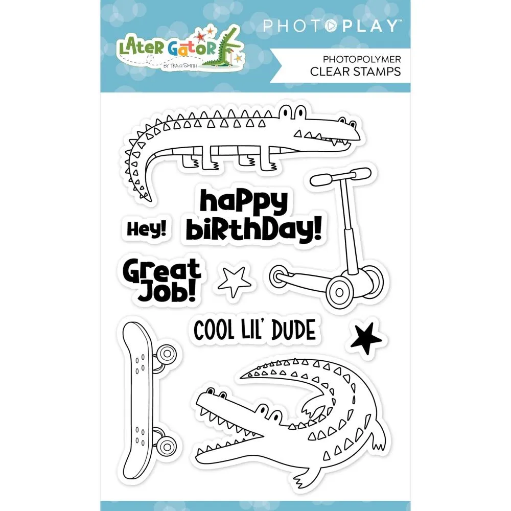 PhotoPlay Photopolymer Clear Stamps Later Gator