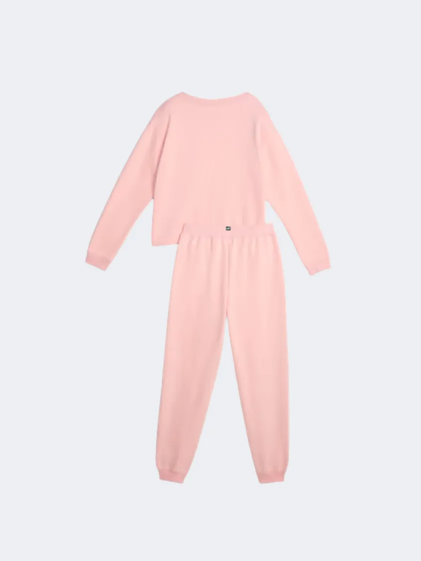 Puma Loungewear Girls Lifestyle Suit Peach