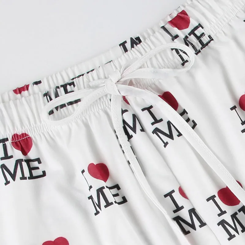 Reed Letter Print  Lounge Pants