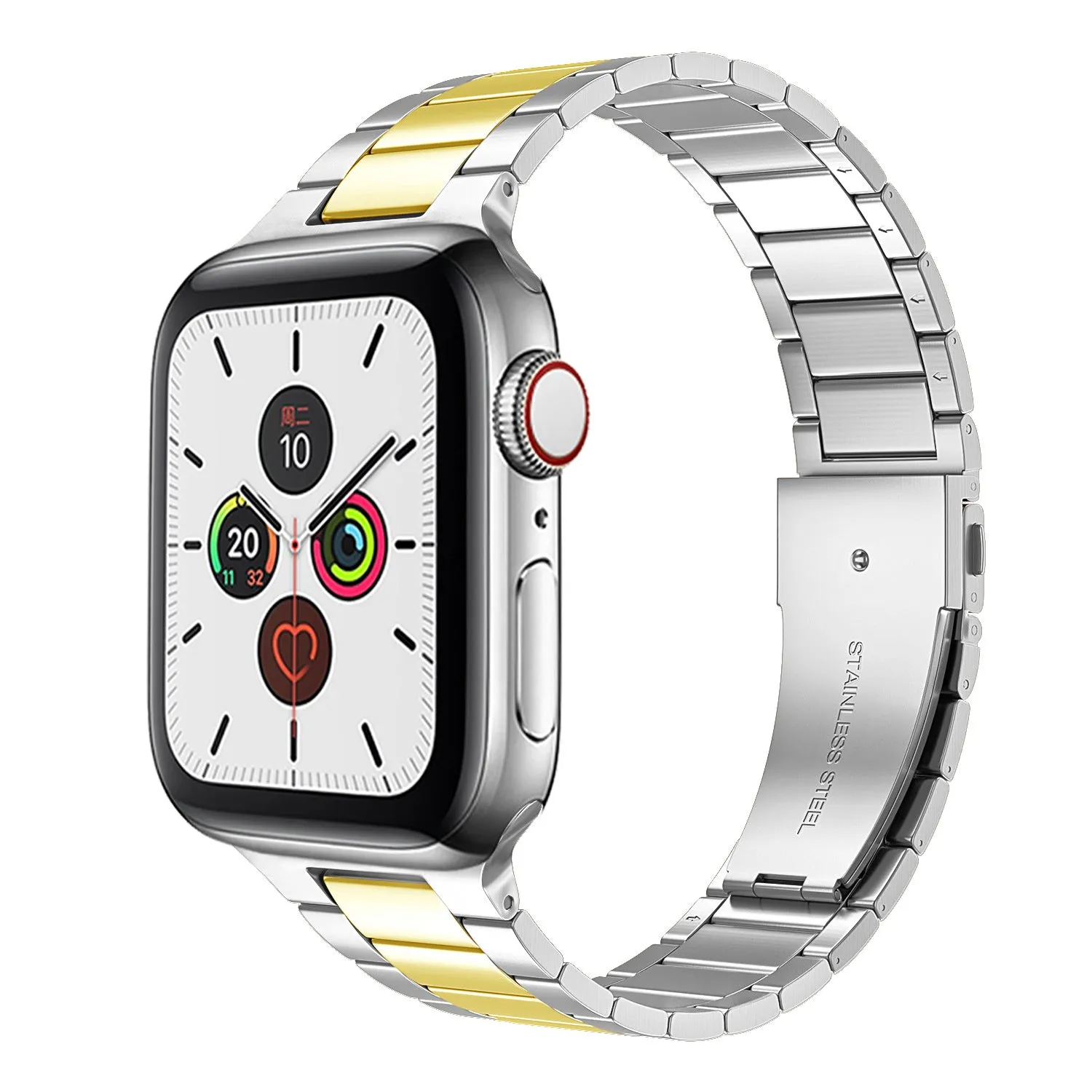 Slim Luxury Stainless Steel Link Band For Apple Watch Multiple Colors Available