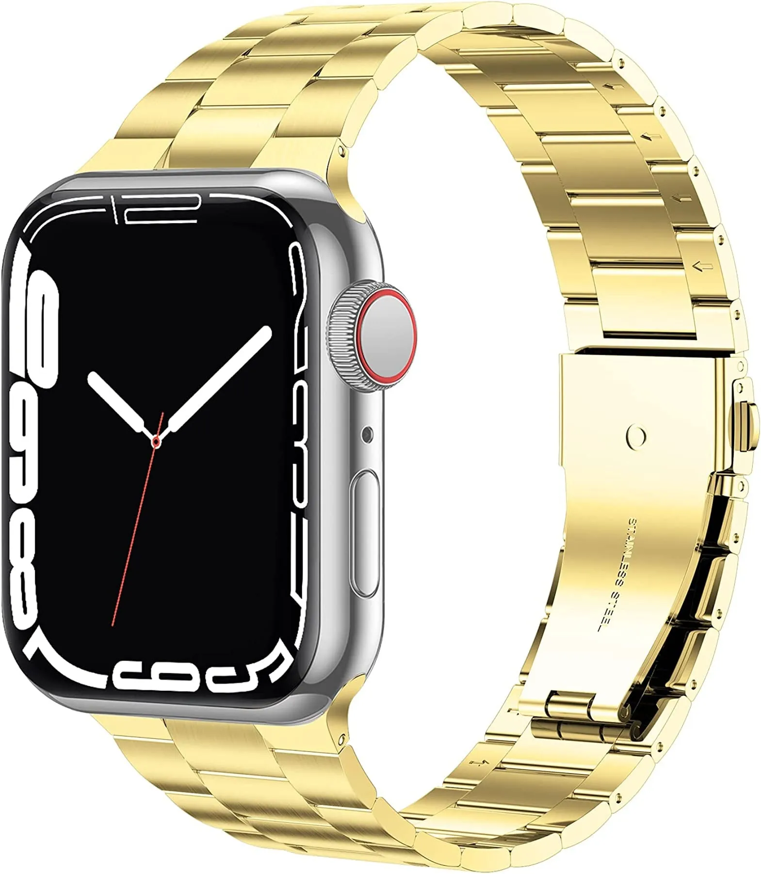 Slim Luxury Stainless Steel Link Band For Apple Watch Multiple Colors Available