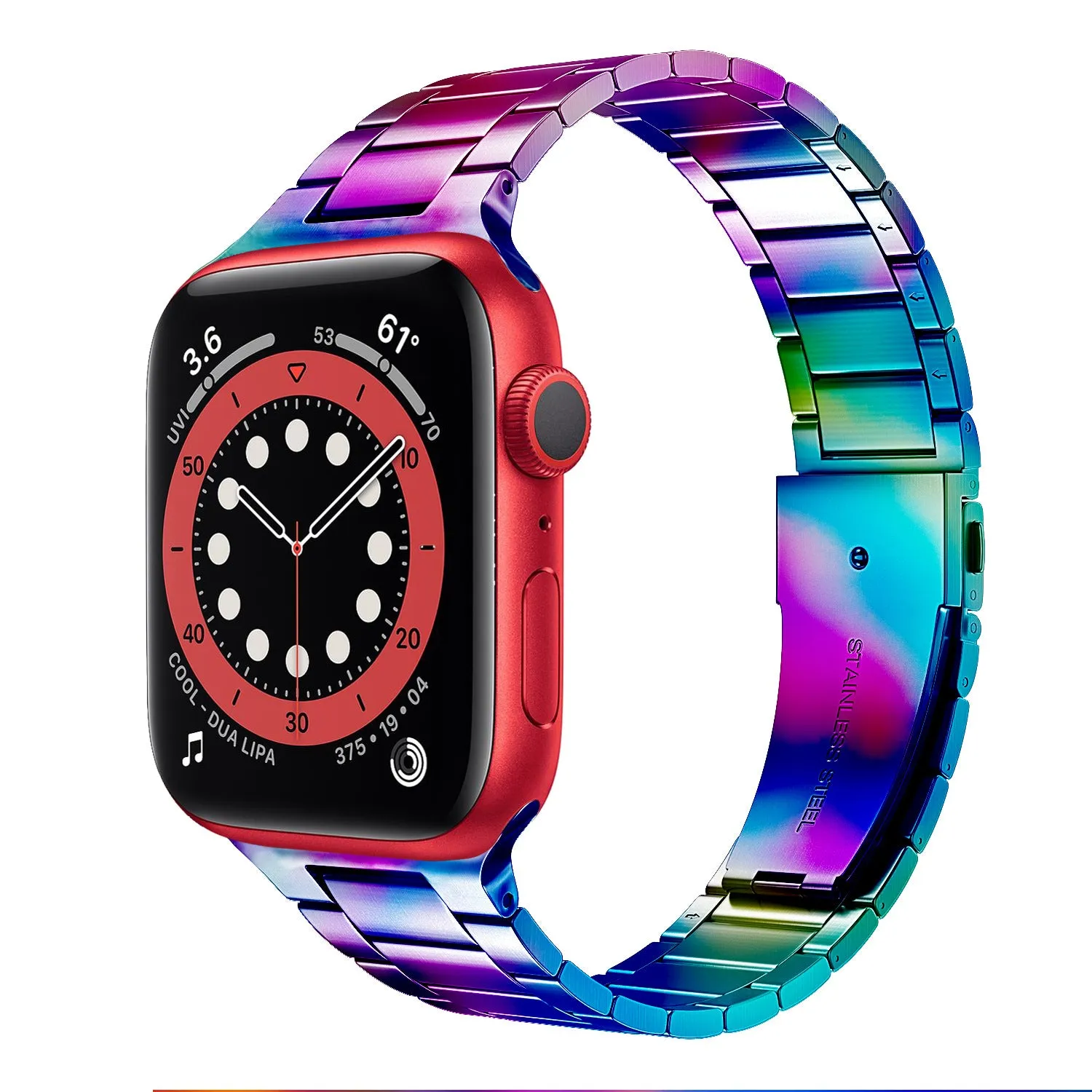 Slim Luxury Stainless Steel Link Band For Apple Watch Multiple Colors Available