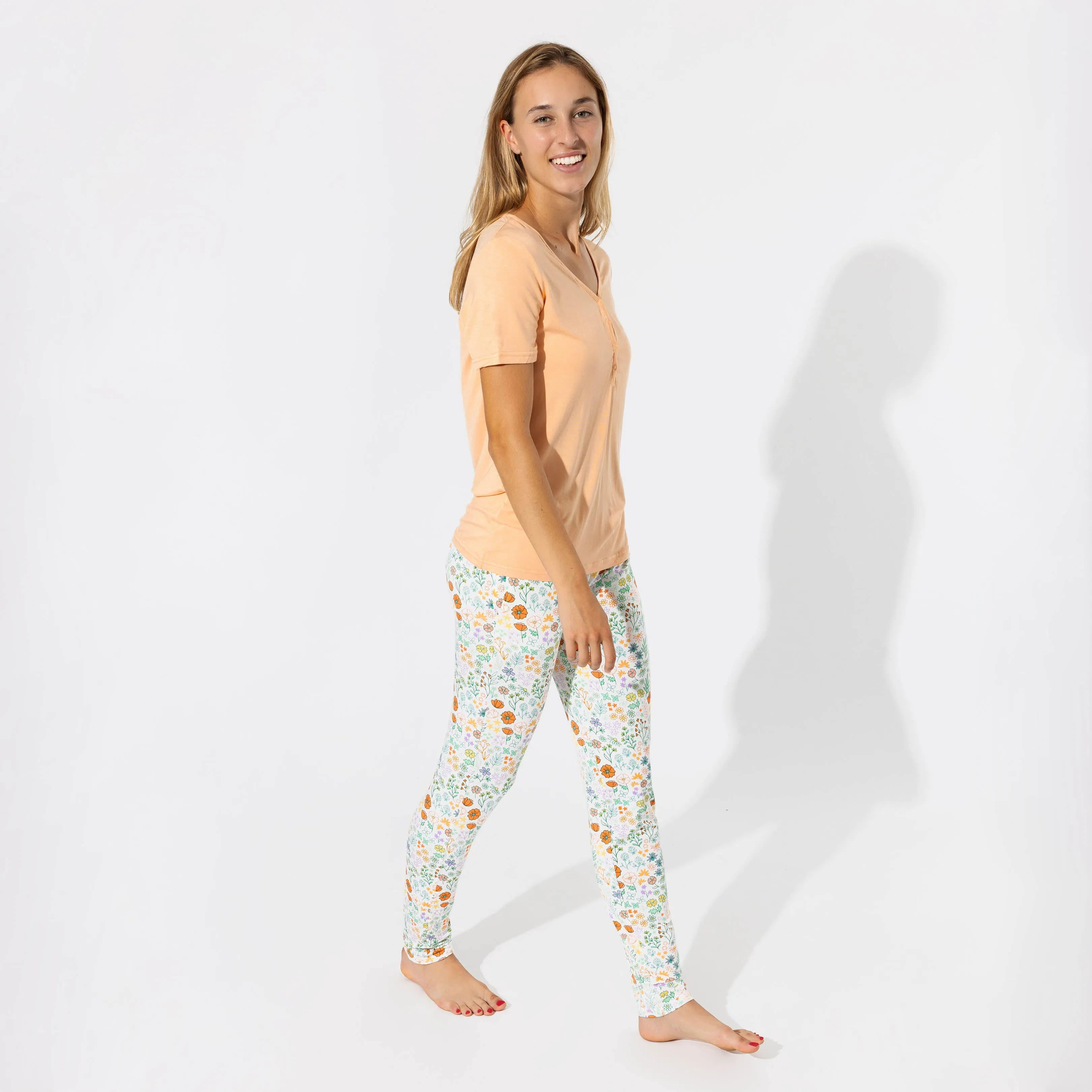 Summer Floral Bamboo Women's Pajama Set