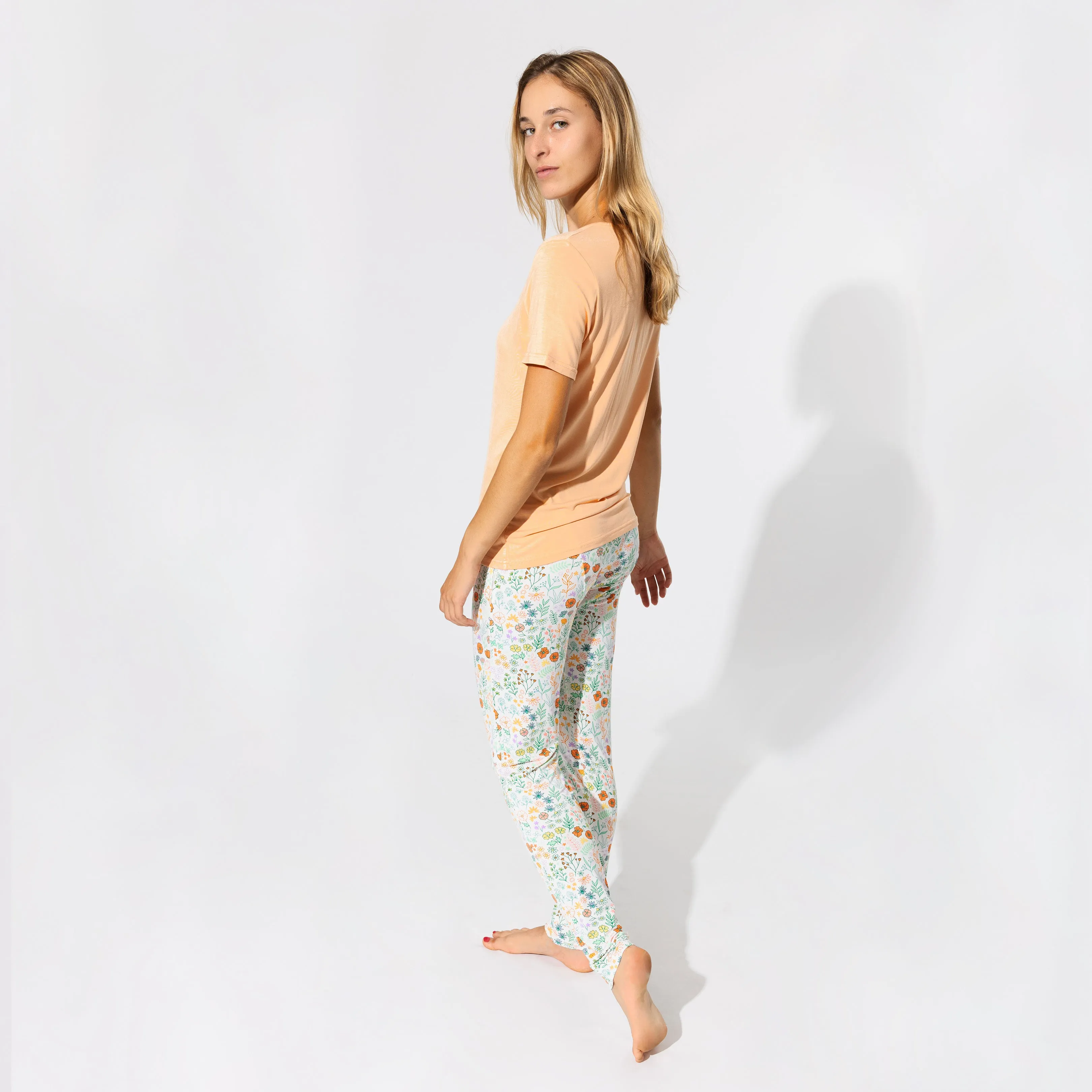 Summer Floral Bamboo Women's Pajama Set