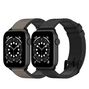 SwitchEasy Hybrid Silicone-Leather Watch Band for Apple Watch