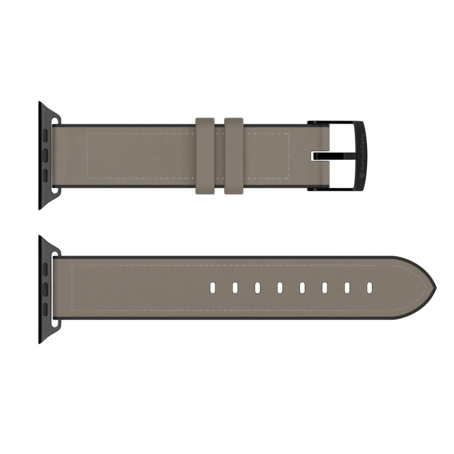 SwitchEasy Hybrid Silicone-Leather Watch Band for Apple Watch