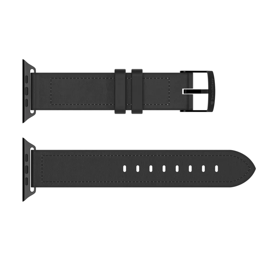 SwitchEasy Hybrid Silicone-Leather Watch Band for Apple Watch