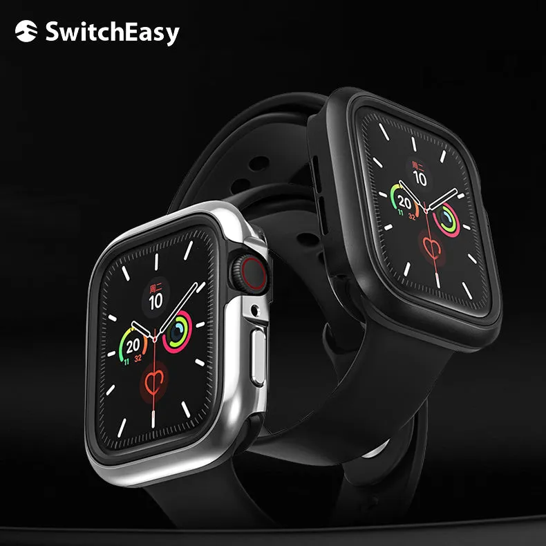 SwitchEasy Odyssey Modern Aluminum Metal   Bayer TPU Bumper Frame Case for Apple Watch