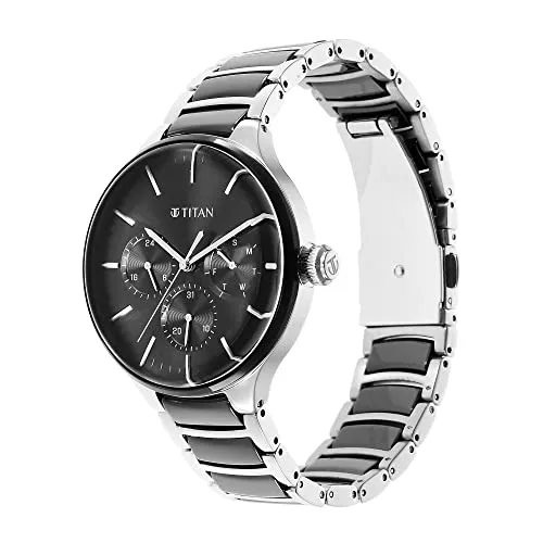 Titan Analog Black Dial Men's Watch-90148KD01