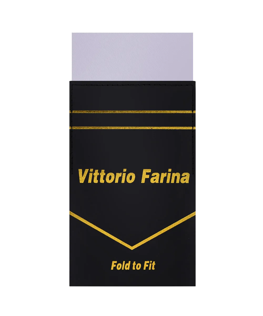 Vittorio Farina Men's Pre-Folded Pocket Square: Flat