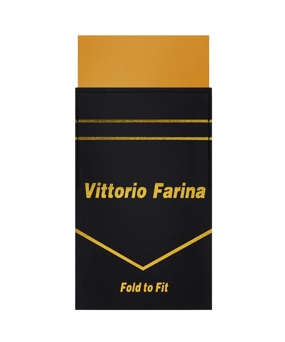 Vittorio Farina Men's Pre-Folded Pocket Square: Flat