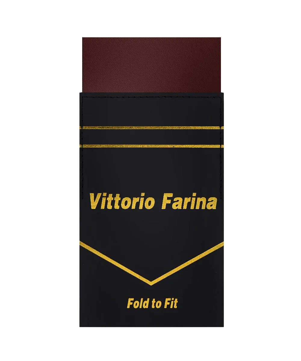 Vittorio Farina Men's Pre-Folded Pocket Square: Flat