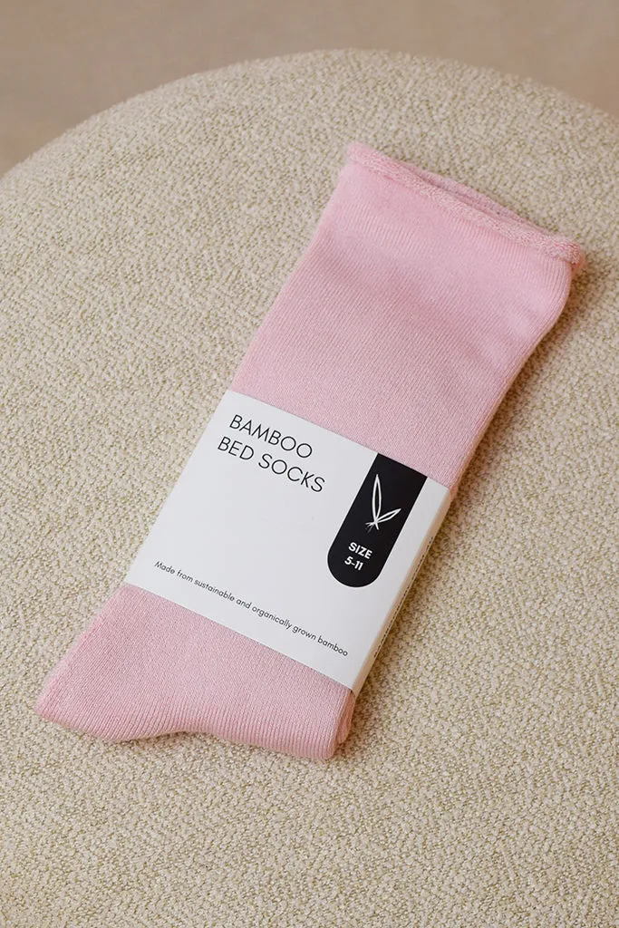 Women's Bamboo Bed Socks - Pink