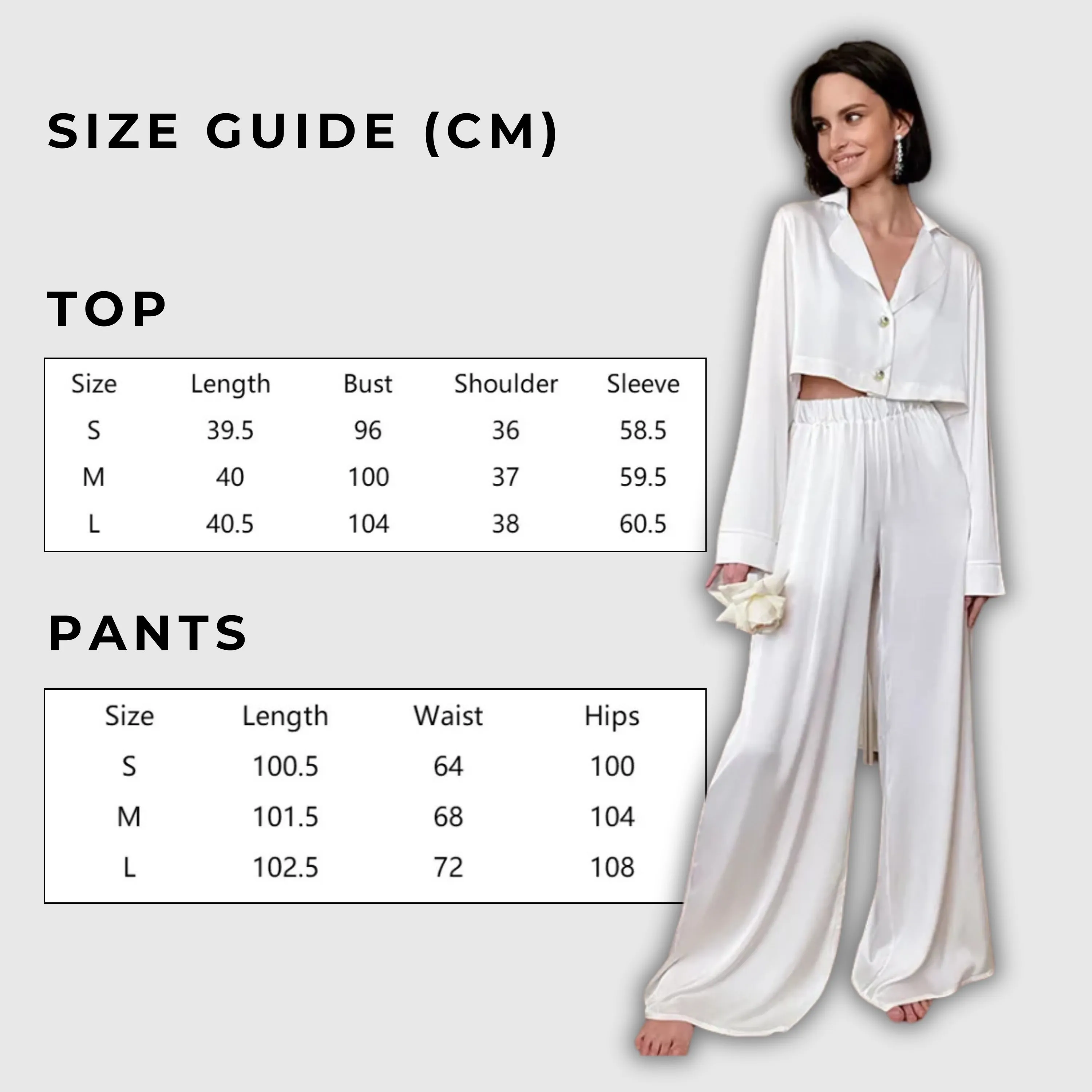 Women's Crop Top and Baggy Pants Ice Silk Pajamas Set