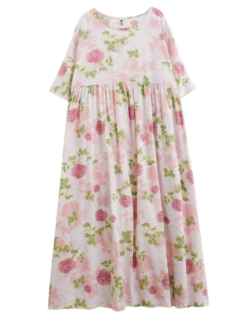 Women's Summer Charming Chic Flower Smock Dress